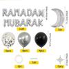 Multicolor Eid Mubarak Balloons Latex Printing Star Moon Foil Balloon Photo Props Venue Setup Festival Banner Home Decoration
