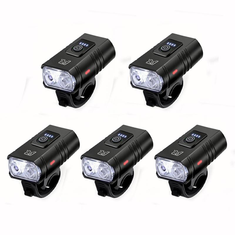 LED Bicycle Front Light Type-C Rechargeable Bicycle Headlight MTB Road Bike Headlamp Easy to Install Cycling Accessories