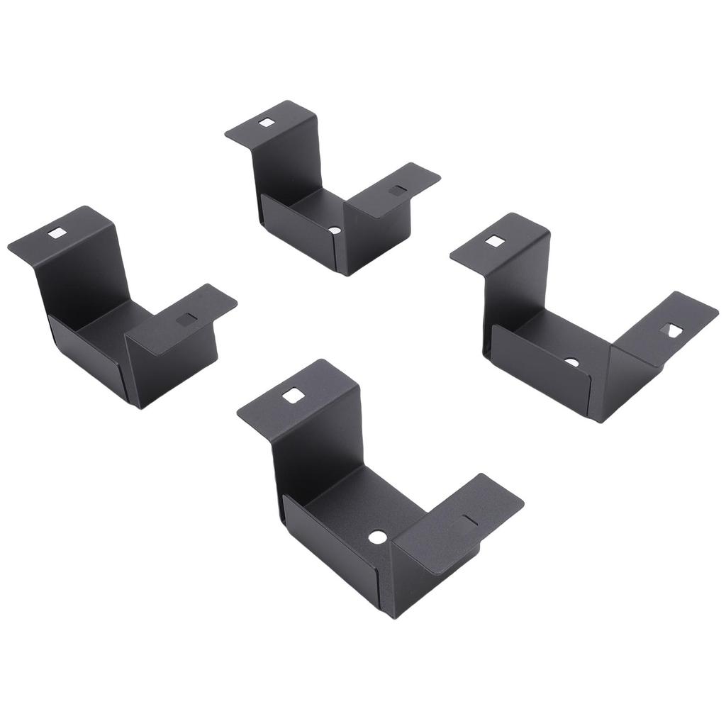 4 Pcs Trailer Stake Pocket Bracket High Strength Carbon Steel Trailer Rail Bracket for 2x4in Stakes