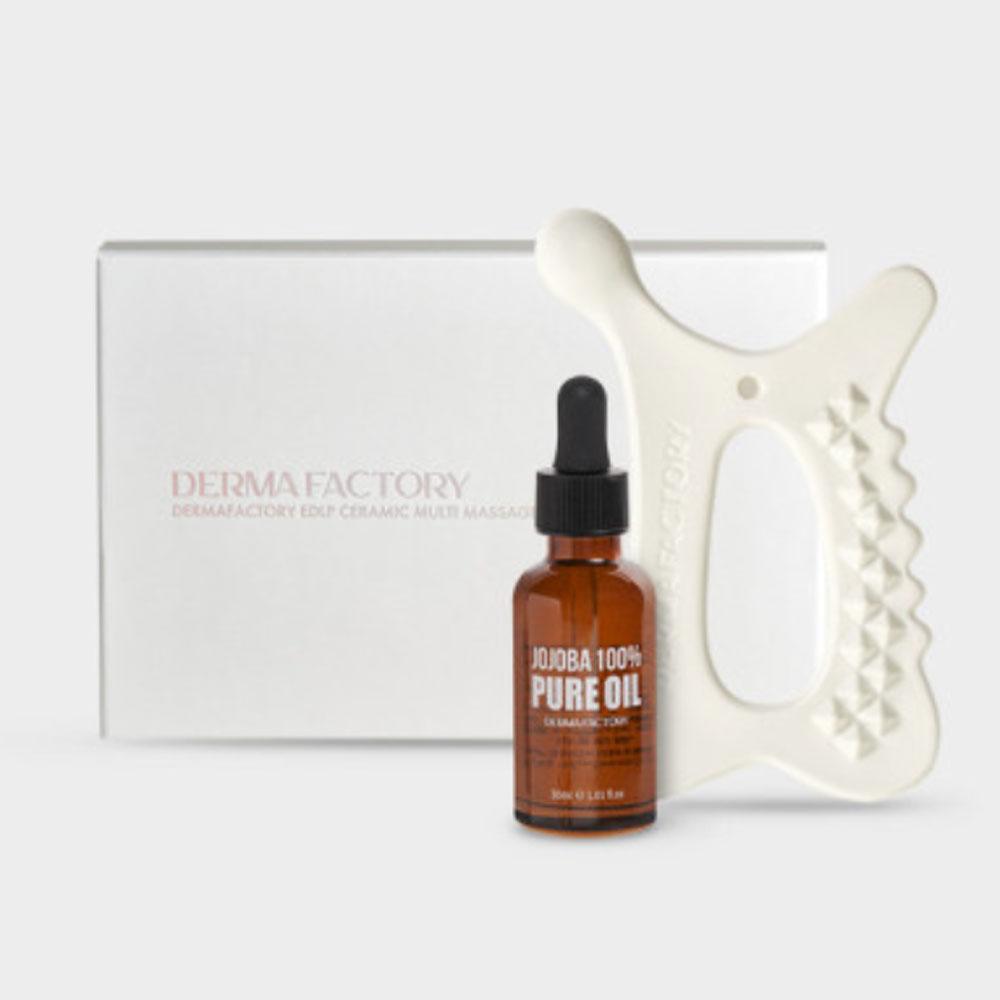 

Dermafactory EDLP Ceramic Multi Gua Sha + 100% чистое масло жожоба 30 мл 1 PCS