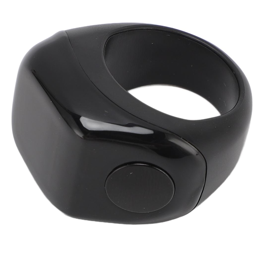 Smart Finger Counter Digital Step Number Prayer Reminder with Touch Control 0.42in Screen for Muslim Black
