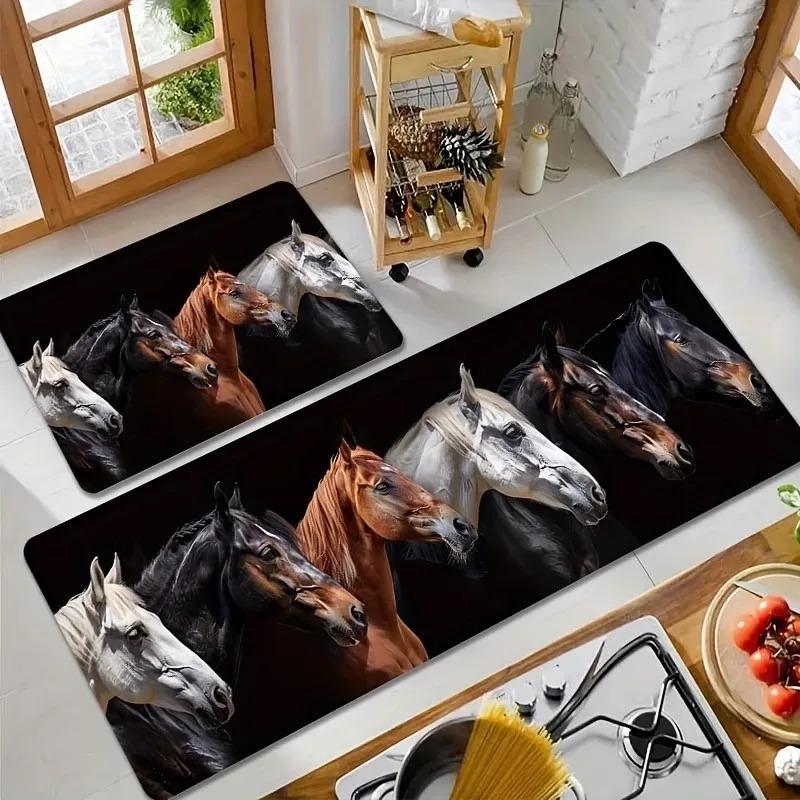 1PC Chicken Pattern Kitchen Rugs Non-Slip Home Door Mats Pop Design Bathroom Rugs Bath Mat Carpet for Home Sink Laundry Decor