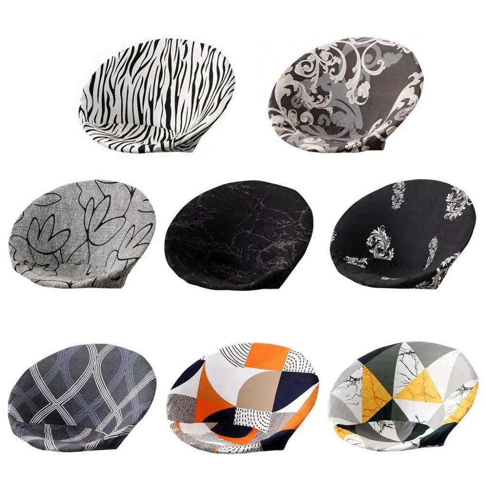 New Removable Round Seat Cover Washable Anti-Dirty Elastic Chair Cover Seat Protector Universal Fit Round Saucer Cover