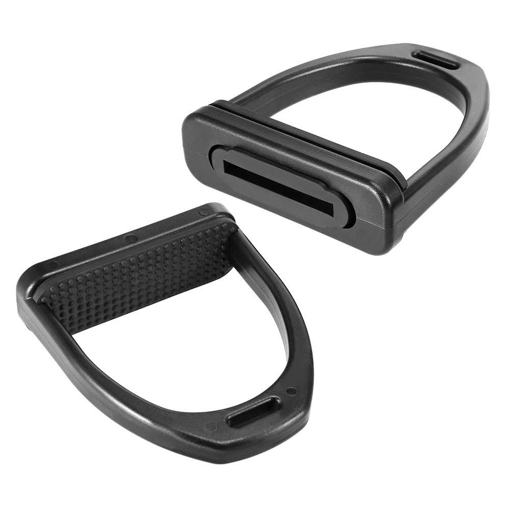 1Pair Black Nonslip Saddle Engineering Plastics Equestrian Equipment  Horse Tool Accessories