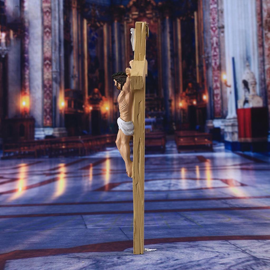 Crucifix Wall  Jesus Christ Crucifix Handcrafted Exquisite Details Crucifix Wall  for Home Decoration Gift Collection