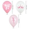 Pink Balloons White Dancing Ballerina Party Supplies Ballerina Decorations  Girl