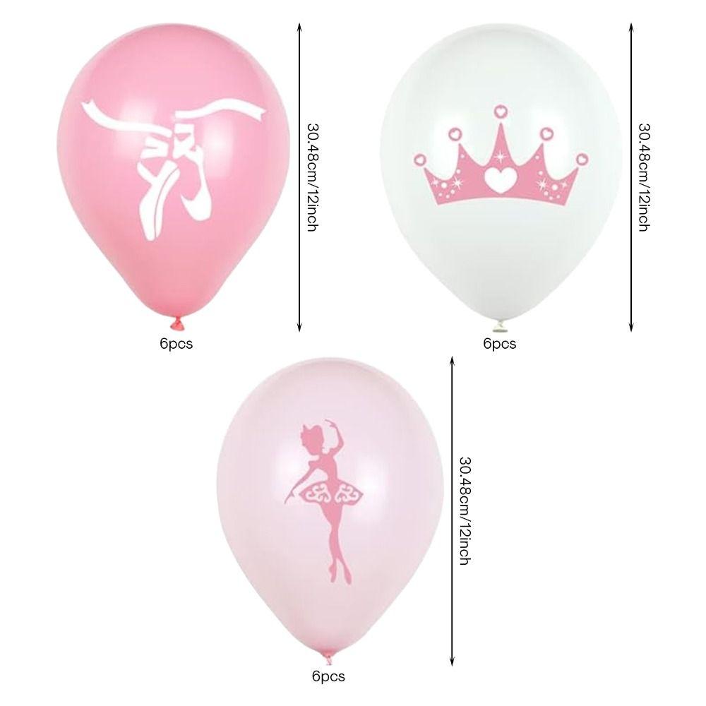 Pink Balloons White Dancing Ballerina Party Supplies Ballerina Decorations  Girl