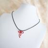 Sturdy Bowknot Pendant Necklace Graceful Bowknot Pendant Necklace Jewelry Elegant Clavicle Chain for Gatherings