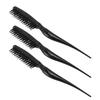 3Pcs Tsing Hair Brush Ergonomic Handle Portable Tsing Brush Rat Tail Comb for Home Travel