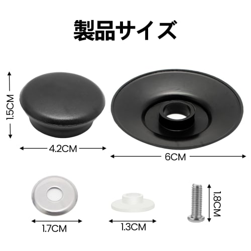 Set of 4 Replacement Pot Lid Knobs, Pot Handles, Pot Lid Knobs, Cookware Accessories, Pan Pot Cover Grips, Non-Slip Lid Handles, Heat-Resistant Plasti