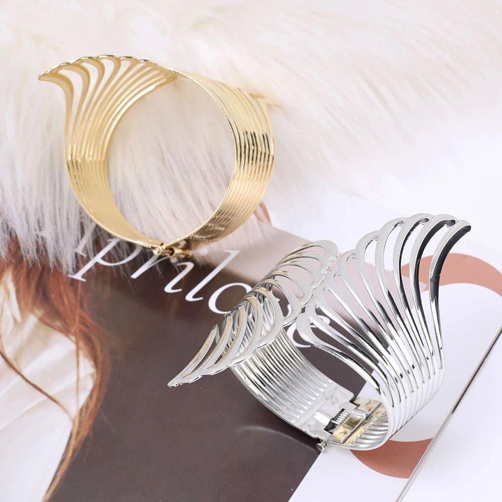 New Gold Wings Curtain Clip Strap Metal Hollow Armband Adjustable Curtain Buckle