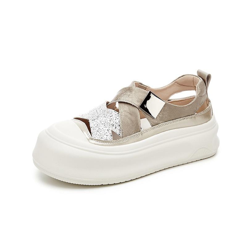 Petites Chaussures Blanches Semelle Épaisse Augmentation de la Hauteur Décontractées Étudiantes Chaussures pour Femmes