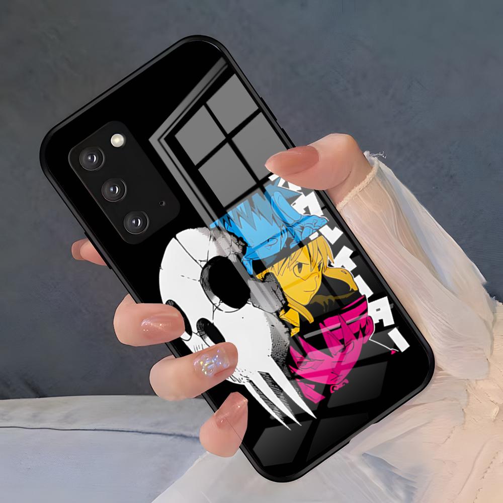 Cool Fashion S-Soul Eater Phone Case For Samsung A25 A13 A33 5G A54 A36 A35 A56 A52 A14 Shockproof Glass Cover