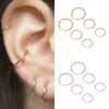 Gold Hoop Earring for Women Fashion Black Silver Color Punk Ear Rings Men Circle Earrings Hoops Hip Hop Jewelry Unisex