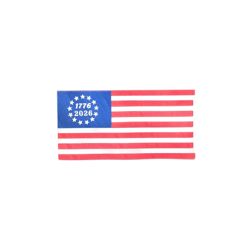 3D Printed US Independence 0th Anniversary Commemorative Fridge Decoration with Flag Design (1475 Inches )