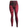 Sexy Imitation Jeans Leggings High Waist Pants Fitness Slim Sport Push Up Leggings for Women