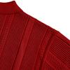 Solti Mesh Mixed Crochet Polo Knit (Red)