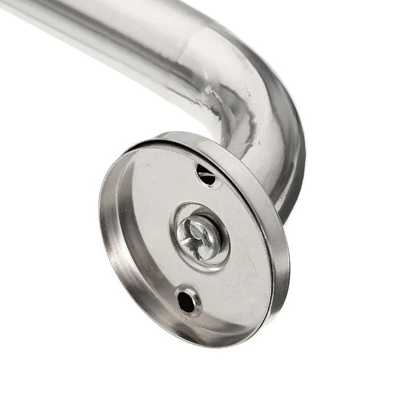 2set Bathroom Shower Tub Grab Bars Hand Grip Stainless Steel Safety Toilet Support Rail Disability Aid Grab Bar Handle