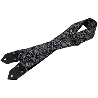 Spice Note Guitar Strap Printing Fabric Series Paisley ES-PP50PSY/BKW