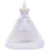 Kids' Formal Evening Dress with Train for Piano Performance or Catwalk