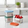 230ML 304 Stainless Steel Snack Container with Silicone Lid Fruit Storage Box  Kids