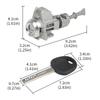 Front Left Hand Door Lock Cylinder With 2 Keys 81970-1WA00 For Kia Rio 2012 2013 2014 2015 2016 2017 Car Replace Accessories