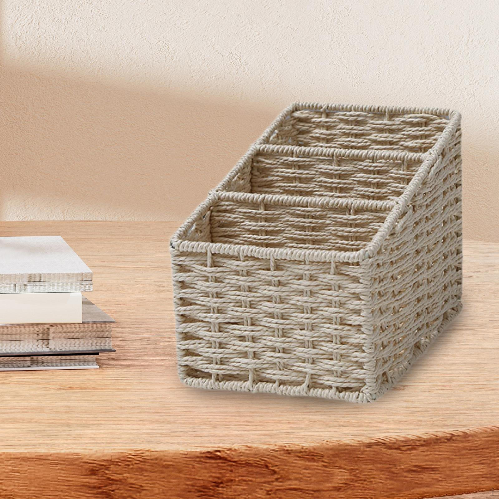 

Многосекционный органайзер для хранения вещей ручной работы для домашнего декора бежевый