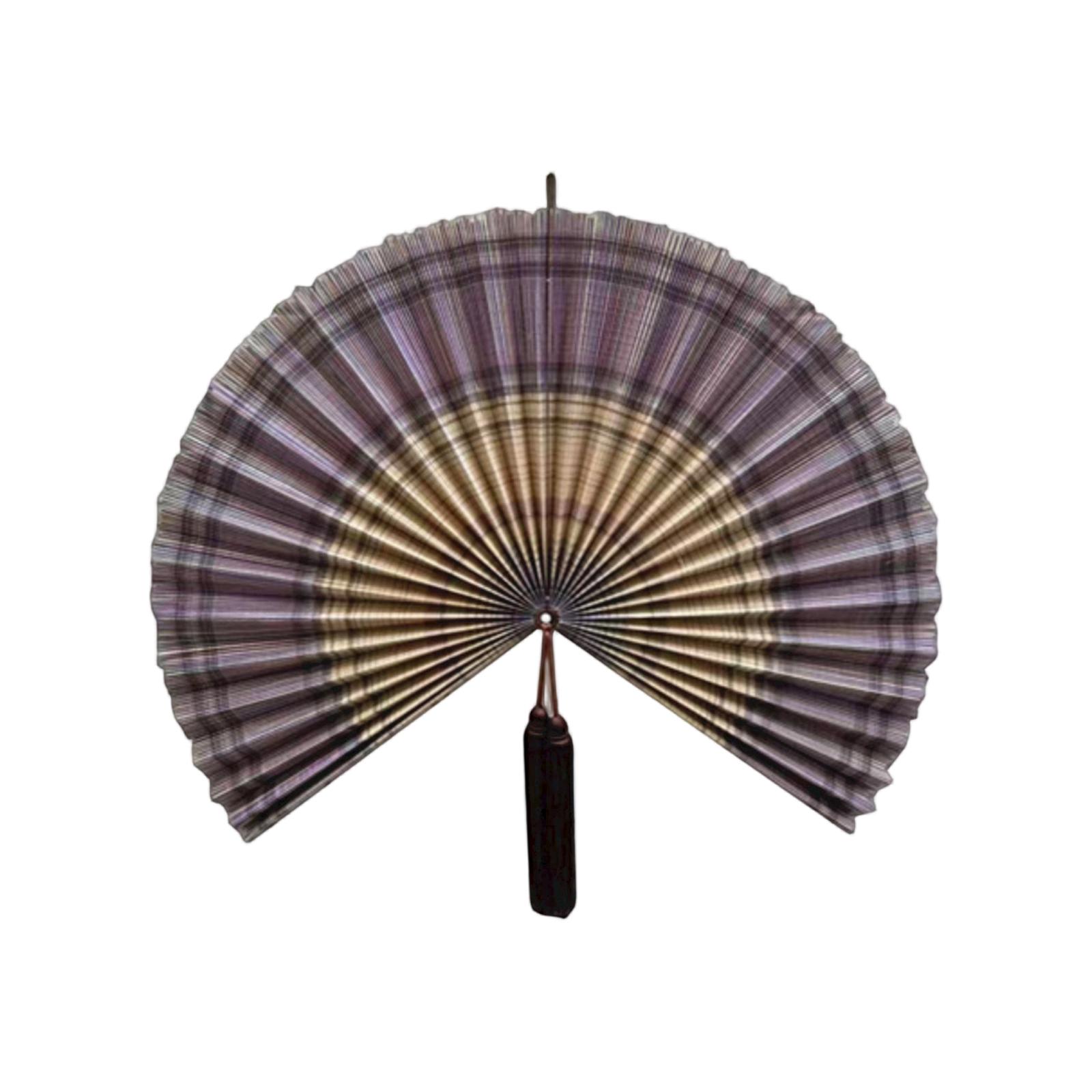 

Handwoven Bamboo Wall Fan Natural Asian Style Bohemian Wall Hanging Decorative Fan for Bedroom Fireplace Wall Art One Size