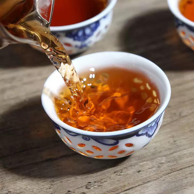 Pu'er Tea Cake Cooked Pu'er Tea 357g Yunnan Qizi Cake Tea Authentic Flavor