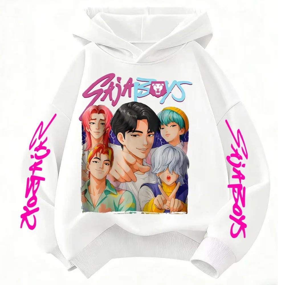 Sweat-shirt KPop Demon Hunter Huntrix pour enfants Automne Nouveau Garçons et Filles Mode Street Pull Vêtements pour Enfants