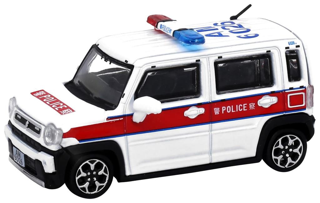 Toy East Tiny City Suzuki Hustler Police Vehicle with Accessories 1/64 (Assembled)