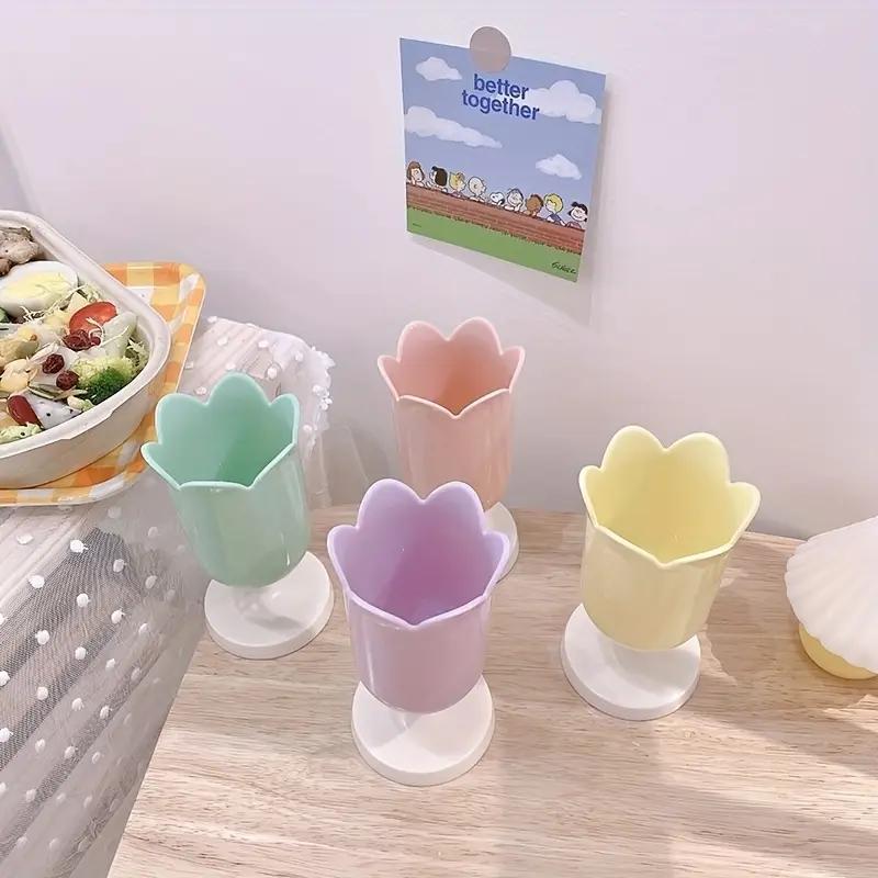 Tulip Flowers Pen Holder Cartoon Cute Creative Girl Student Multifunctional Storage Office Stationery
