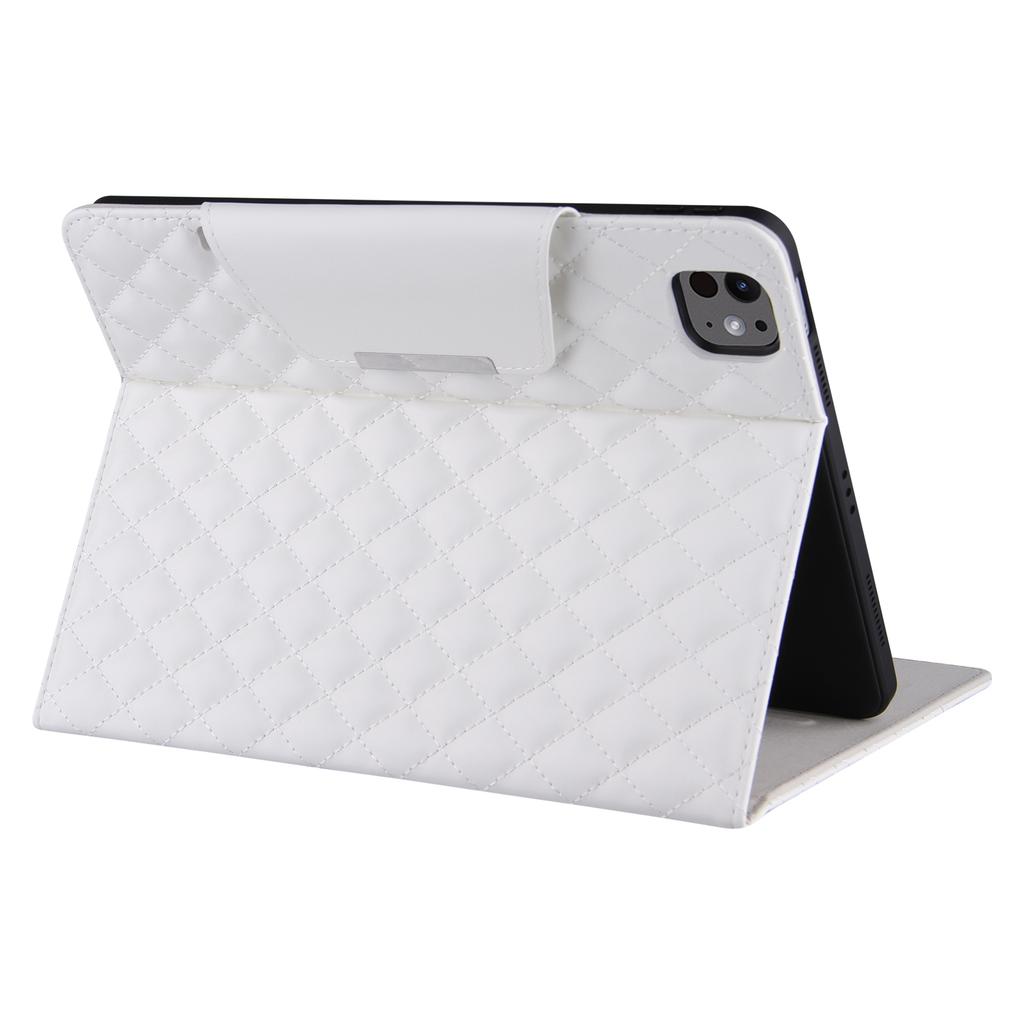 For iPad Pro 11 (2025)/11 (2024) Case Grids Leather Tablet Cover Auto Wake/Sleep Card Holder