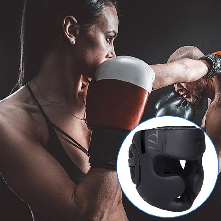 Boxerské chrániče hlavy Bezpečnostní helmy Helmy pro kickbox PU kůže Tréninkové chrániče hlavy pro sparing Helmy Tréninkové vybavení