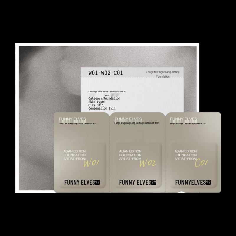 Funny Elves Foggy Matte Foundation Sample Card