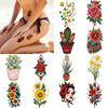 28pcs Temporary Tattoo Waterproof Long-lasting Body Stickers Rose Sticker Cactus Sticker Sakura Sticker For Adults Women Men