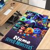 Custom Name Super Monsters Printed Carpet, for Office Chair Living Room Bedroom Kitchen Room Decor Gifts.