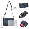 Kožená crossbody taška pro ženy - Univerzální organizér pro maminky s více přihrádkami, Taška přes rameno pro dojíždění