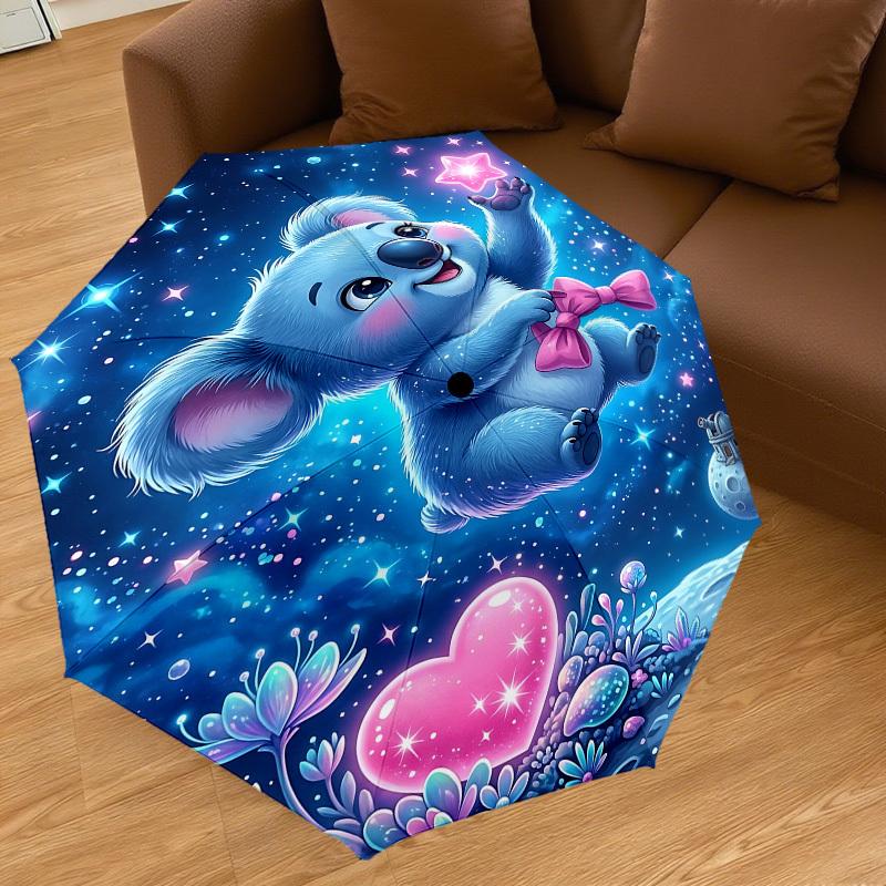 1PC Koala Star Umbrella-8-Rib Reinforced, Automatic Open, Lightweight & Durable, Fashion Accessory for Outdoor, J0408