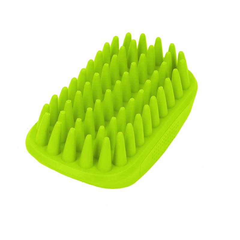 

Щетка для ванны для домашних животных, резиновая расческа, щетка для удаления волос, чистящая перчатка для ухода за домашними животными, собаками, кошками, массажные инструменты для ухода за волосами домашних животных M зелёный