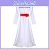 Vestido Branco de Algodão Annabelle Cosplay Para Mulheres Fantasia Assustadora de Halloween Perfeito Para Uso em Palco