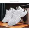 Pantofi de primăvară și toamnă pentru bărbați 2024 Noi sport versatil casual alergare cu talpă groasă pantofi albi