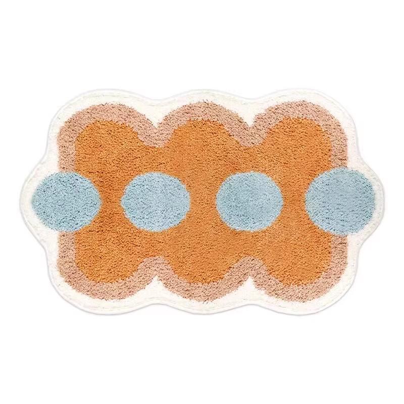 Cartoon Bathroom Carpet Absorbent Soft Floor Mat, Bedroom Bedside Decorative Floor Mat