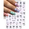 1pcs Cartoon Nail Stickers, Cute Abstract Expression Design 3D Self-Adhesive Nail Art Sticker, DIY Kawaii Fashion Nail Art Decor Nail Supplies