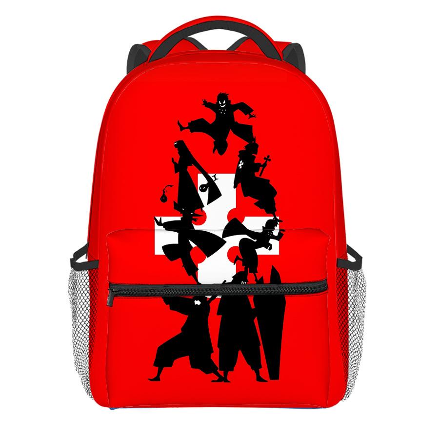 

Kpop Youthful School Bags Unisex Cool Fire Force Season 3 Travel Bags 3D Print Oxford Waterproof Notebook Shoulder Backpacks бежевый
