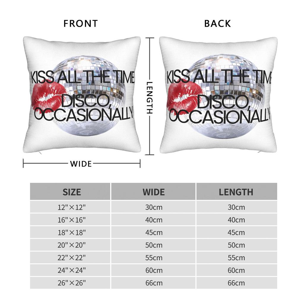 Singer H-Harrys S-Styles Kiss Al the Time Pillow Case Comfy Pillow Cover For Sofa Couch Bed Living Room Retro Trendy Pillowcase