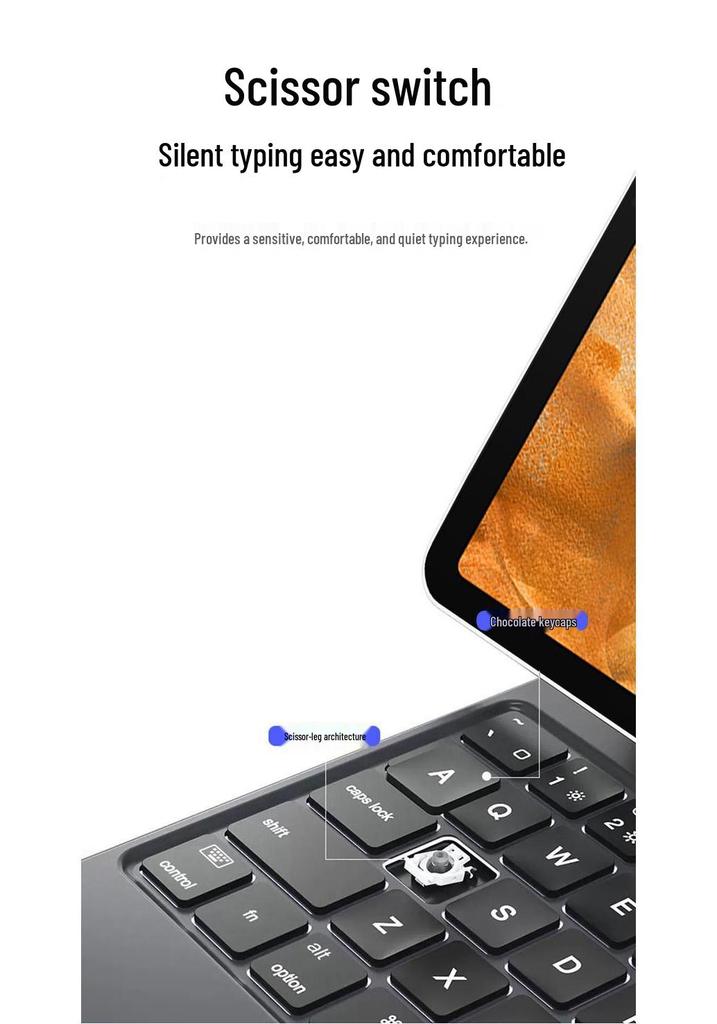Compatible with Huawei MatePad Pro 12.2 / Air 12: Floating Magic Bluetooth Keyboard for Tablets