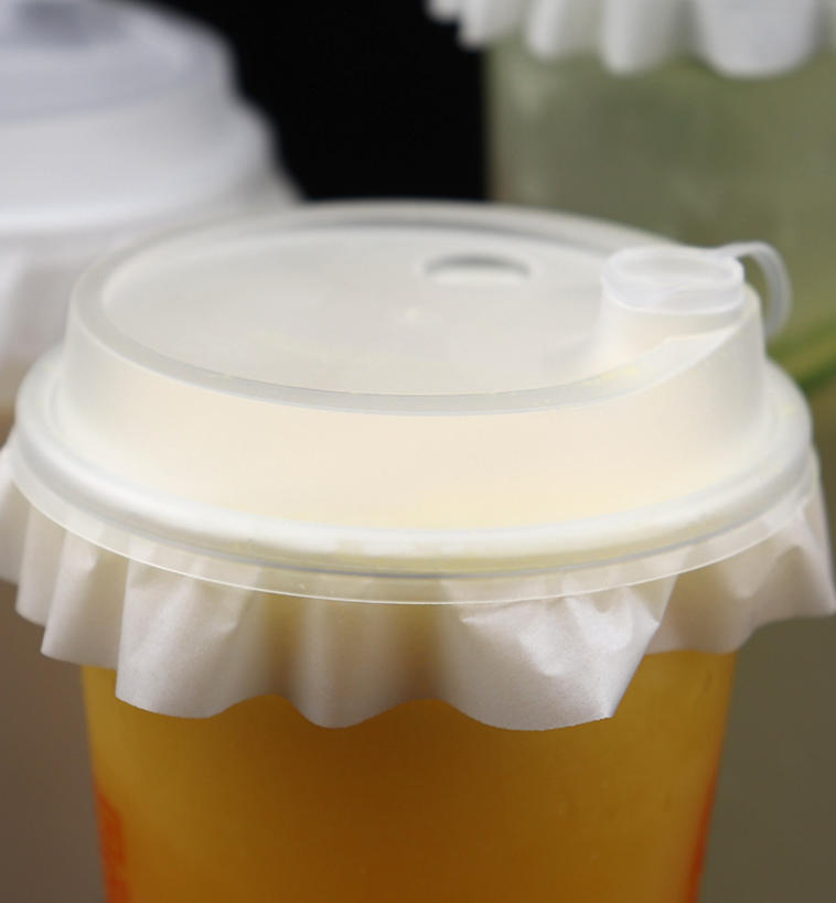 100/500 Pezzi Tazza A Prova di Perdite Carta Usa e Getta Caffè Tè al Latte Bevande Calde e Fredde Sicurezza Alimentare Base di Carta Forma a Fiore Carta Sigillante