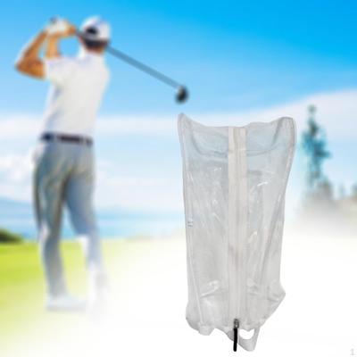 Golf Bag Rain Cover Accessory Durable Fashion with Zipper Portable Hood Protective