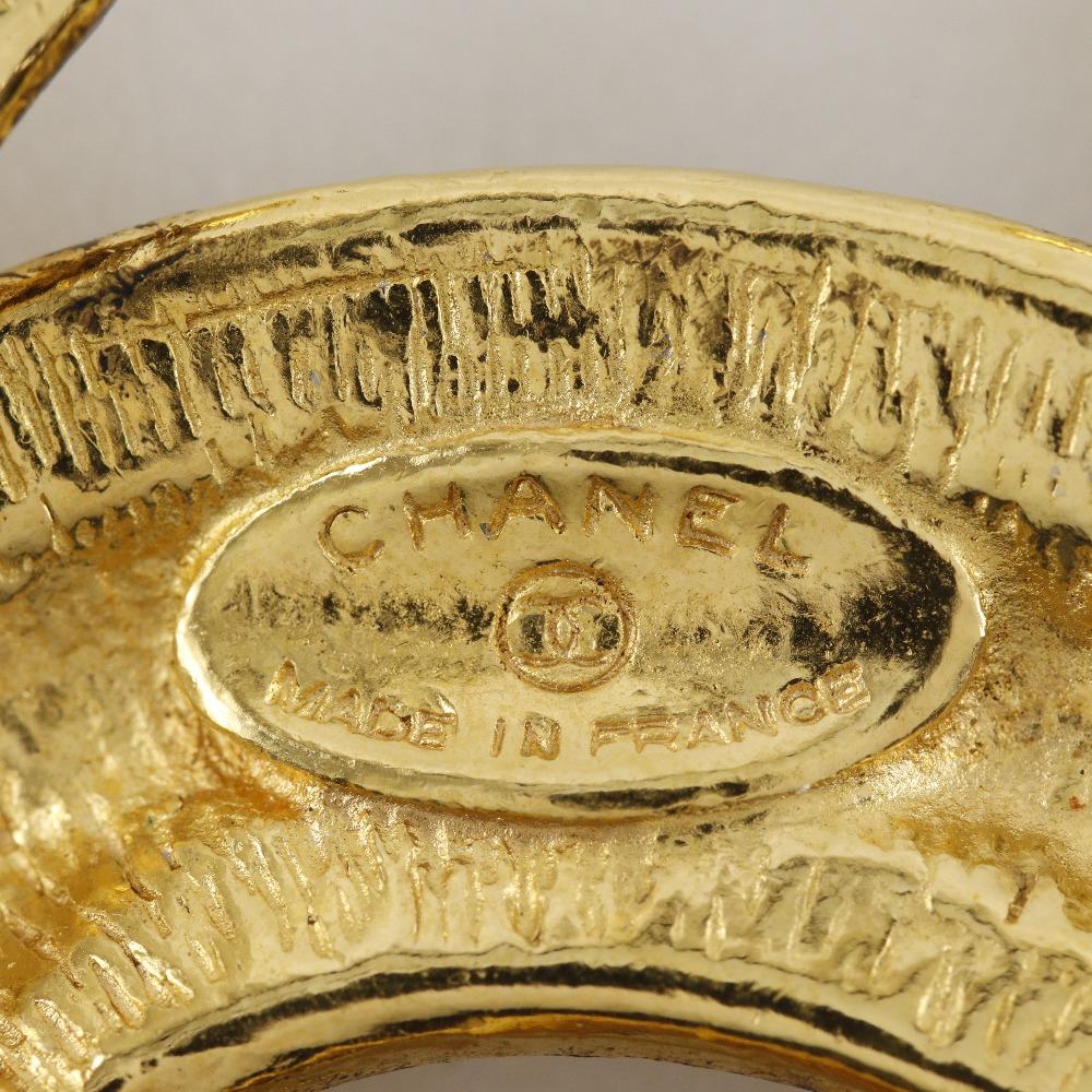 Chanel Matelasse COCO Markenzeichen Brosche vintage Vergoldet 38,3g Damen Gebraucht